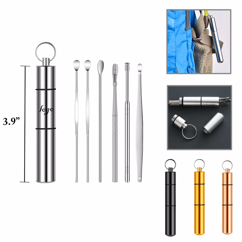 MOQ100 6-Piece Stainless Steel Ear Care Kit