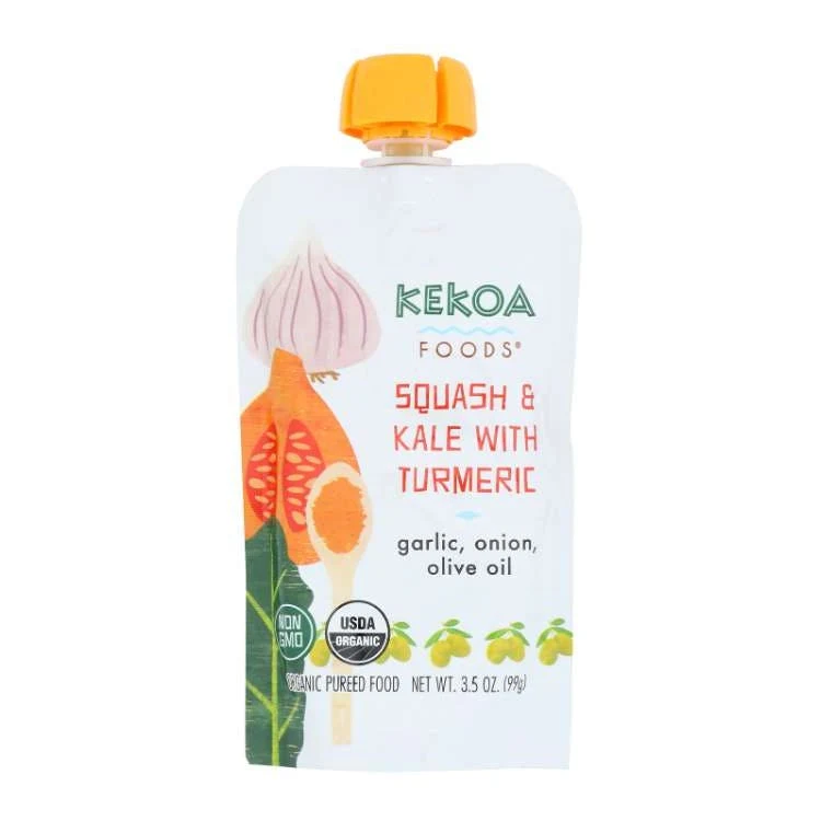 Kekoa Food Baby 6pk - Squash Kale Turmeric 1