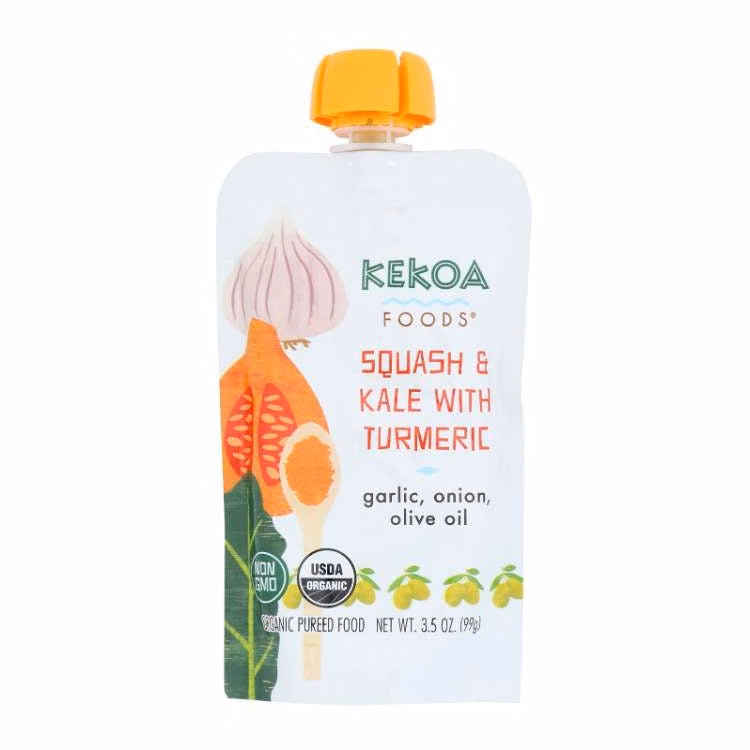 Kekoa Food Baby 6pk - Squash Kale Turmeric