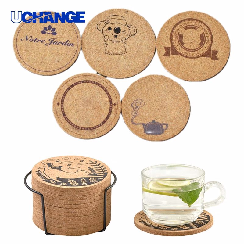 Round Absorbent Heat Resistant Cork Coaster Mat