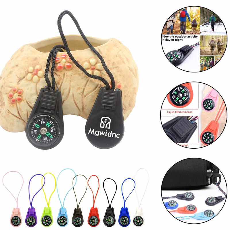 Portable Lanyard Compass with 9 Color Options