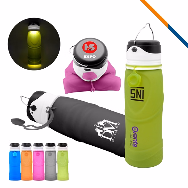 Inflame Foldable Water Bottle for Commutes, Fitness and Travel
