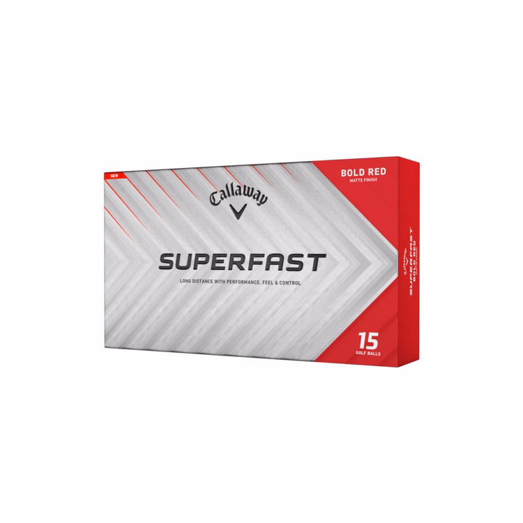Callaway Superfast Golf Balls 15-Ball Pack - Bold Red