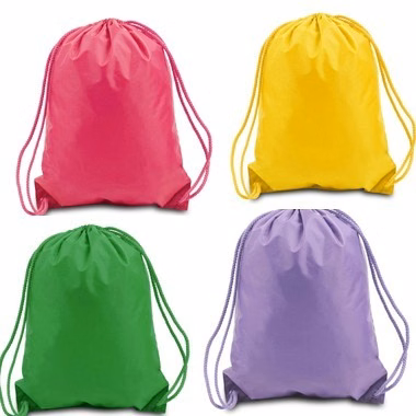 Neon Color Fantastic Large Size Retail Quality Drawingstring Backpack