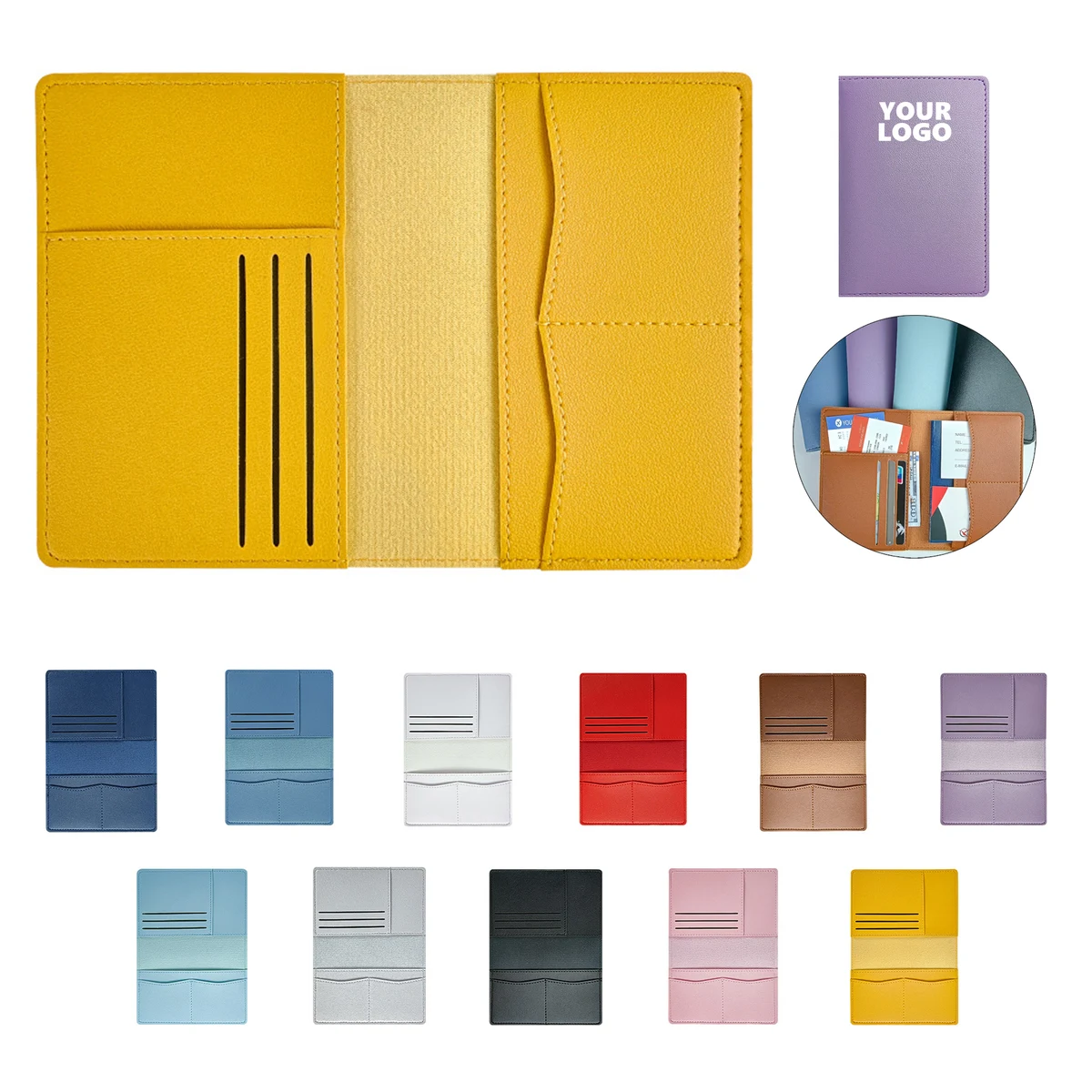 PU leather Passport Cover 1