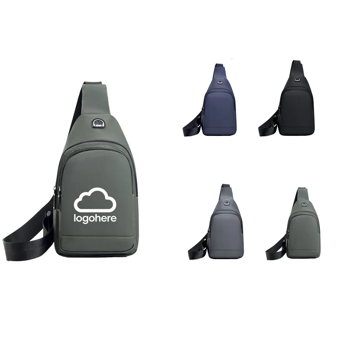 Modern Black Travel Sling Chest Pack 1