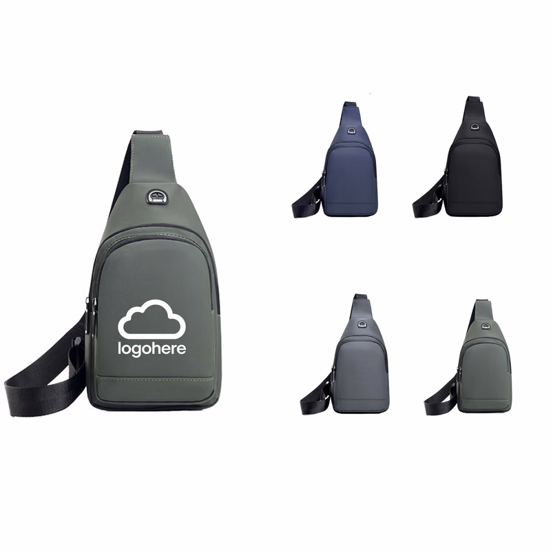 Modern Black Travel Sling Chest Pack