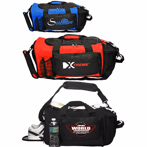 Deluxe Sports Duffel Bags - 21" W x 13" H