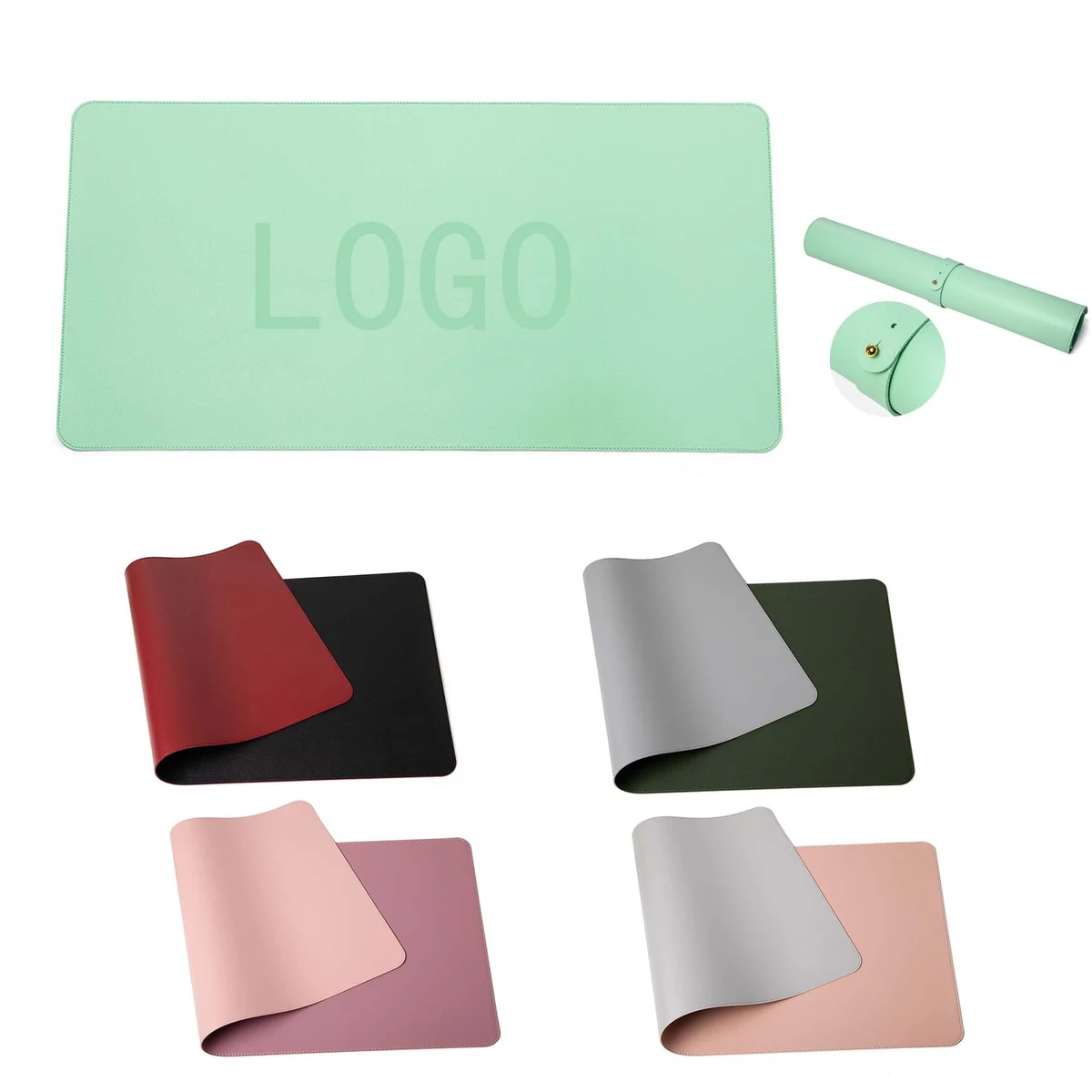 Double-side PU Leather Desk Mouse Pad 1