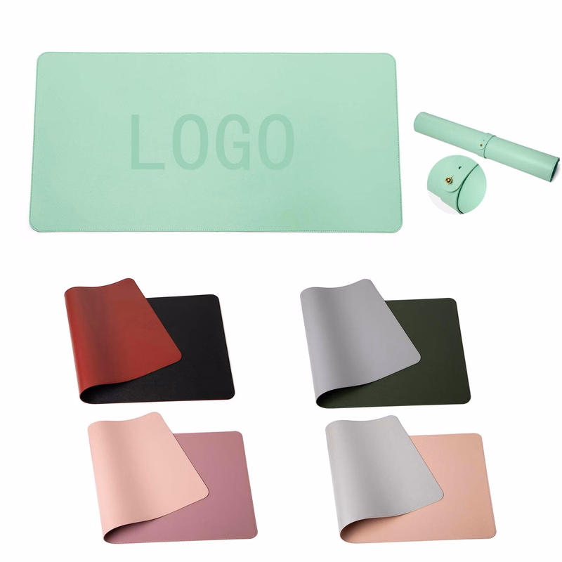 Double-side PU Leather Desk Mouse Pad