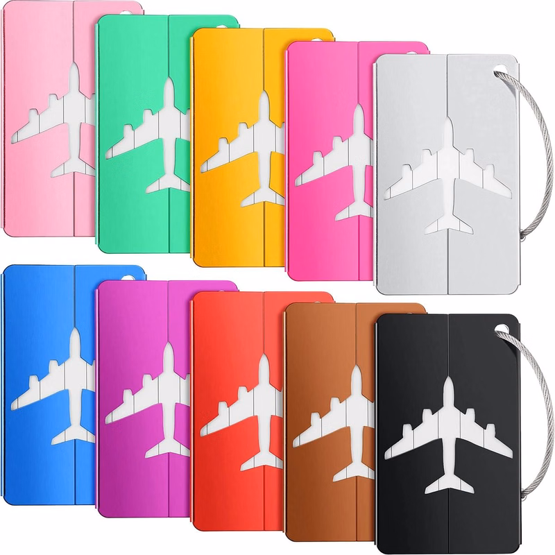 Durable Airplane Aluminum Luggage Tag