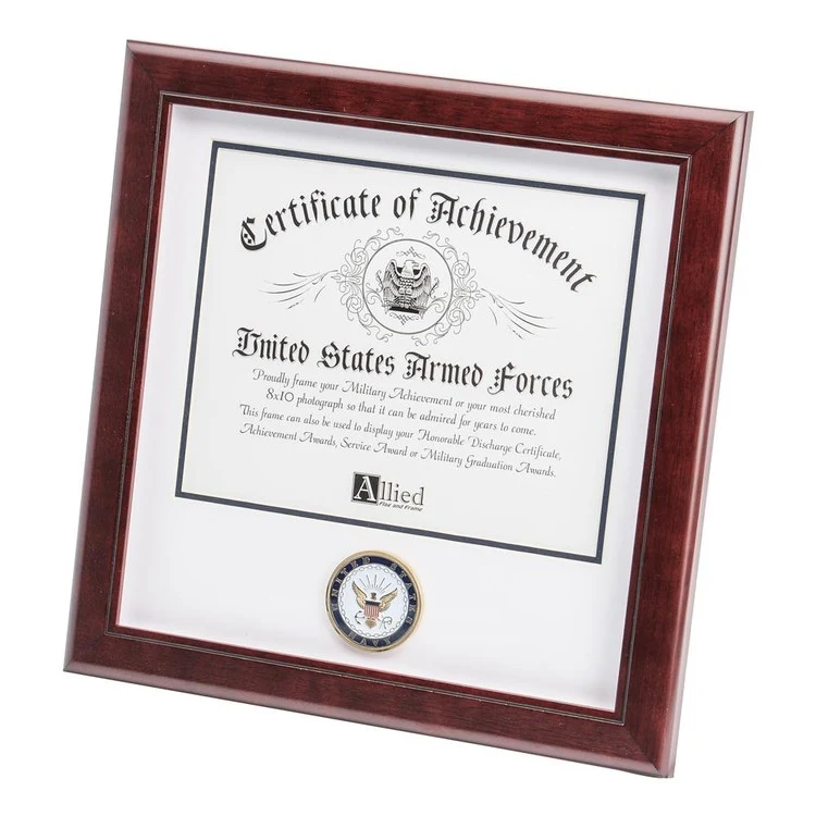 U.S. Navy Medallion 8-Inch by 10-Inch Certificate Frame 1