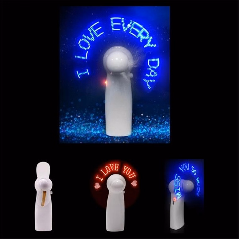 LED Portable Luminous Hand-held Mini Fan