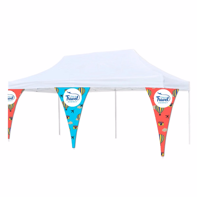 60"x82" Canvas Polyester Tent Corner Banner