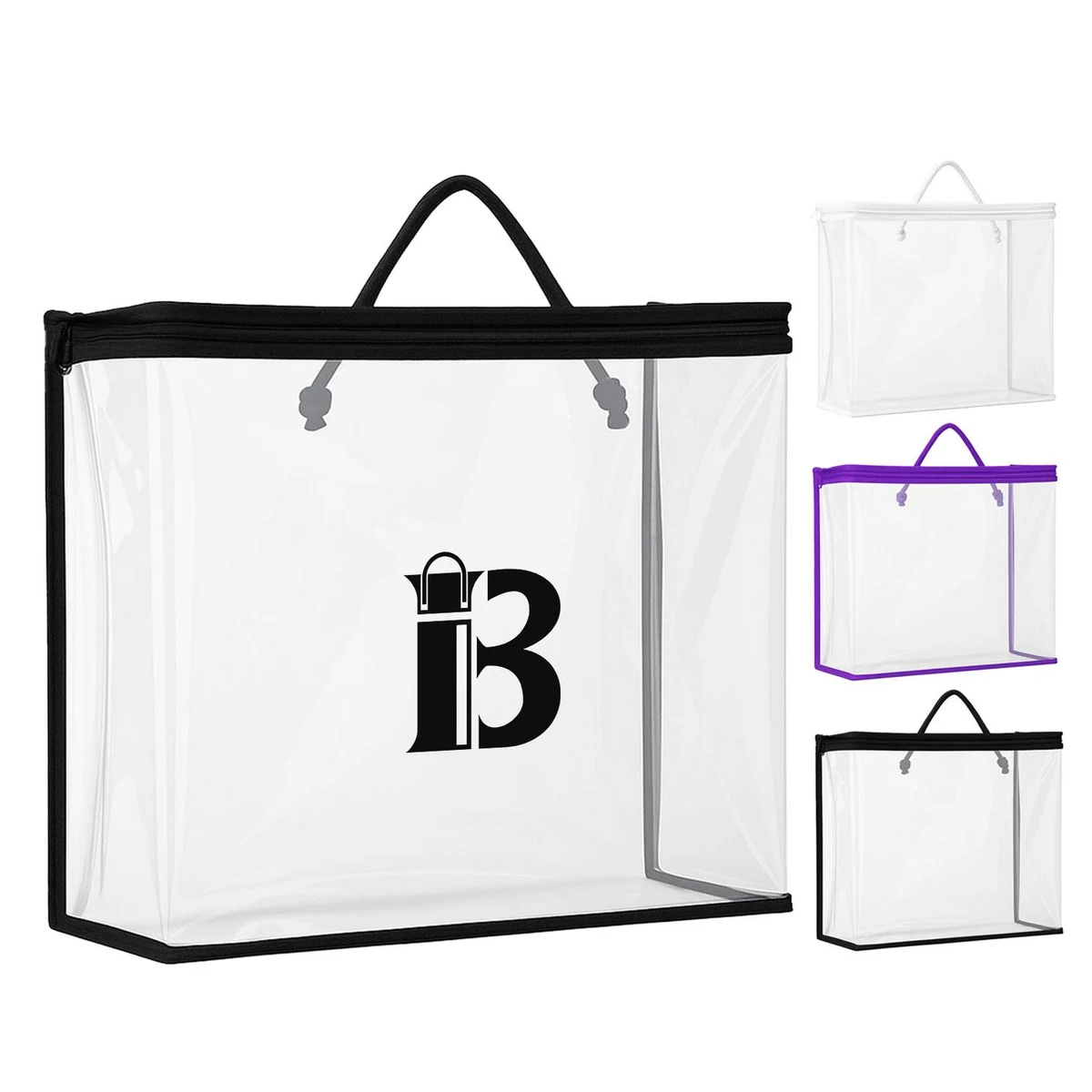 Clear PVC Dustproof Waterproof Zipper Bag 1