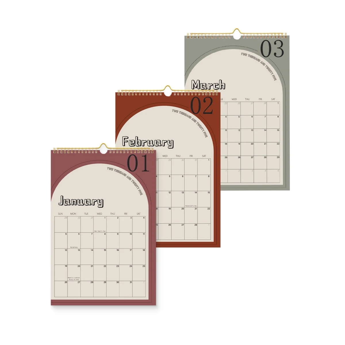 18 Months 14.7"*10" Wall Calendar From Jan 2025 To June 2026 1