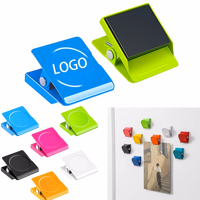 Square Strong Refrigerator Magnet Metal Clips