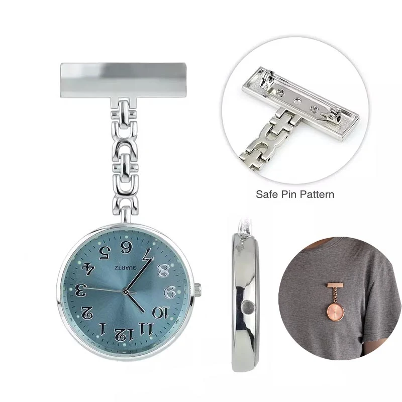 Portable Medical Metal Clip Pocket Nurse Watch 1