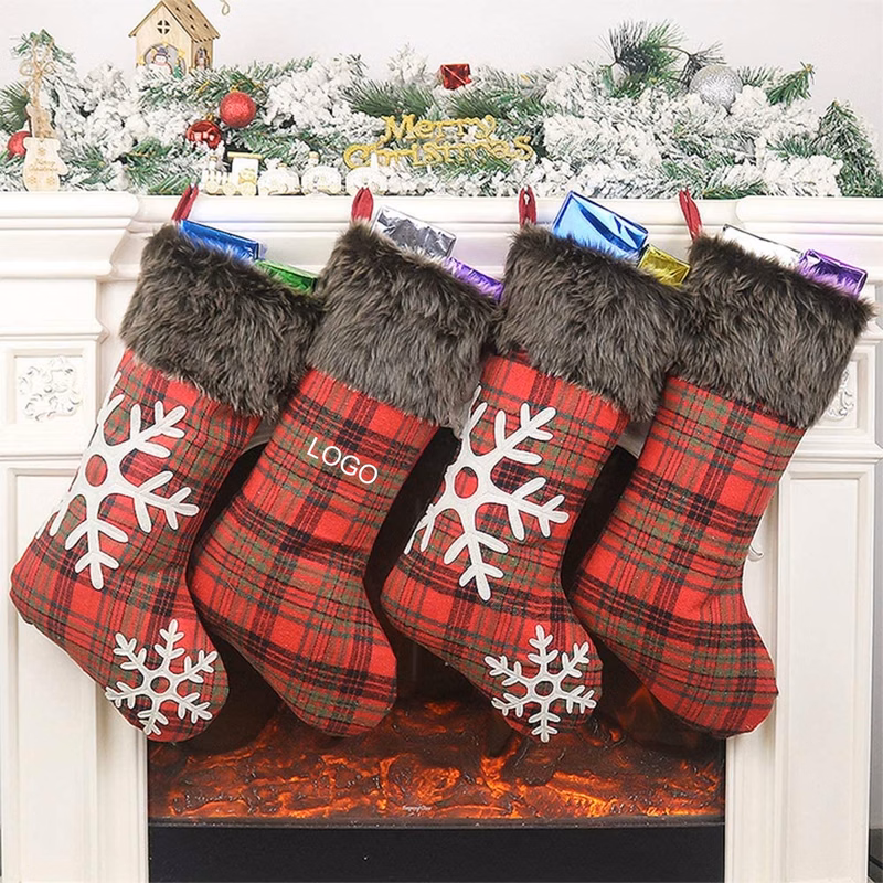 Christmas Hanging Stockings Socks for Christmas Tree Fireplace