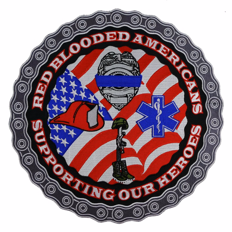 Oversized Embroidered Patches