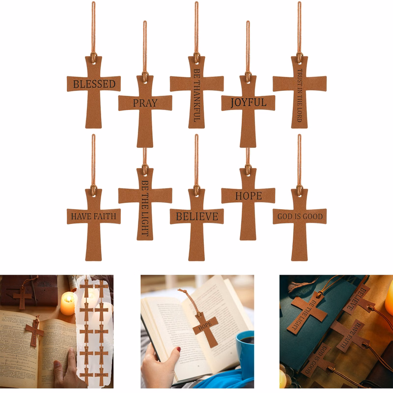 Christian Leather Bookmark