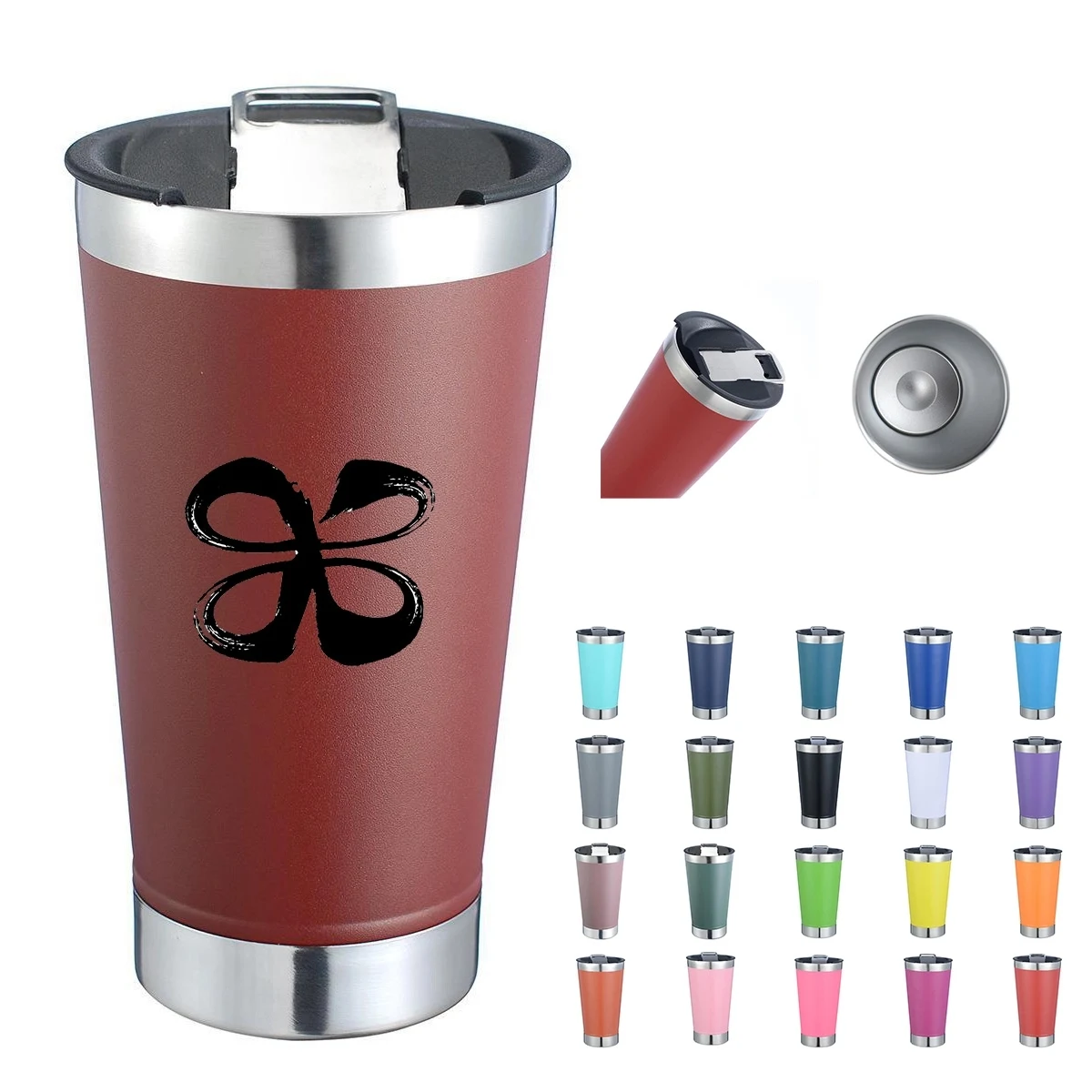 20 Oz Stainless Steel Insulated Beer Tumbler 1