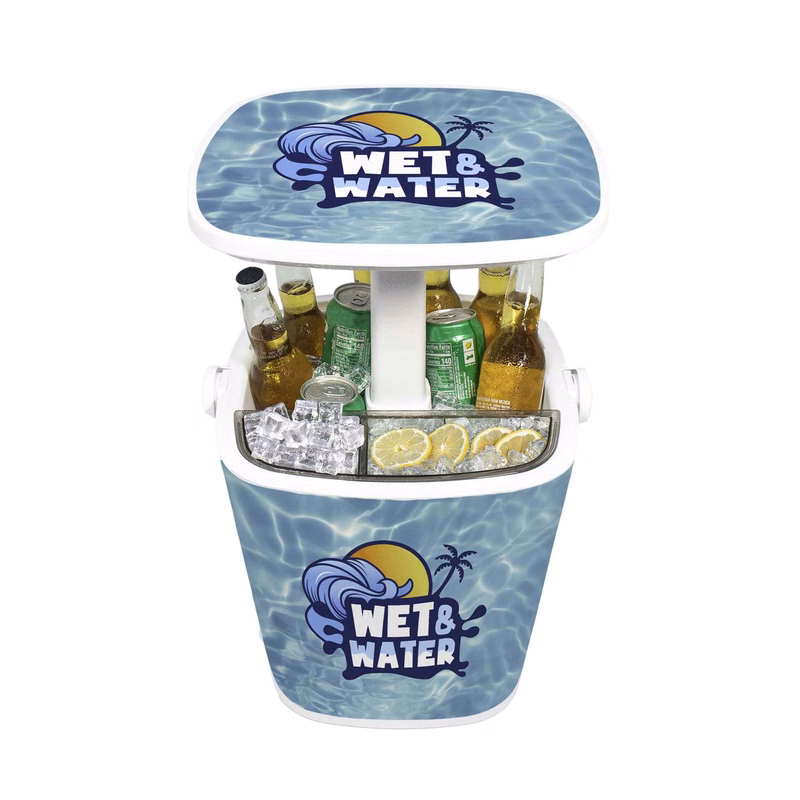 15L Mini Cool Bar, Wrap Graphic with Top Decal