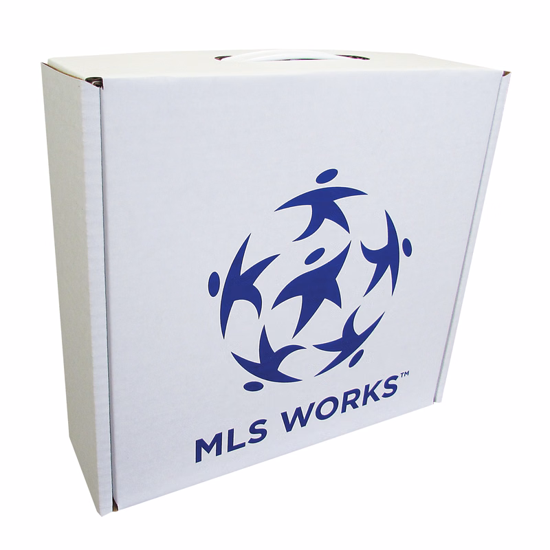 10 1/2" X 10 1/2" X 3 1/2" - B-Flute Box with Handle