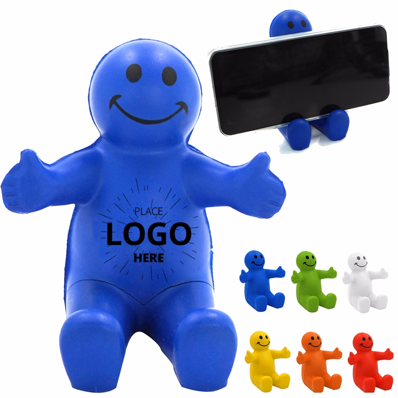 Smiley Face Guy Stress Reliever Phone Holders
