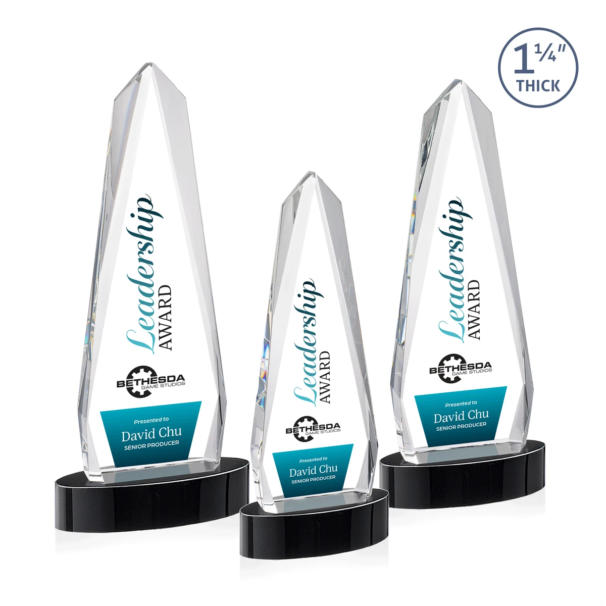 Cheswick VividPrint™ Award on Alberton Base - Black 1
