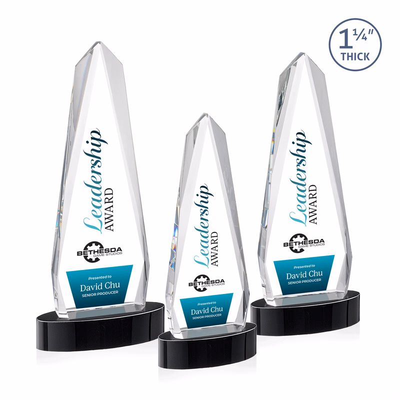 Cheswick VividPrint™ Award on Alberton Base - Black
