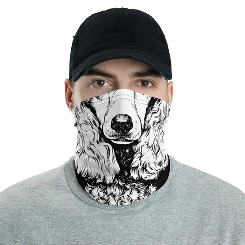 Full Cuostom Printde Face Mask Neck Bandana Gaiter Scarf 1