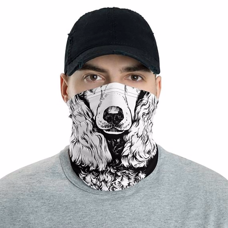 Full Cuostom Printde Face Mask Neck Bandana Gaiter Scarf