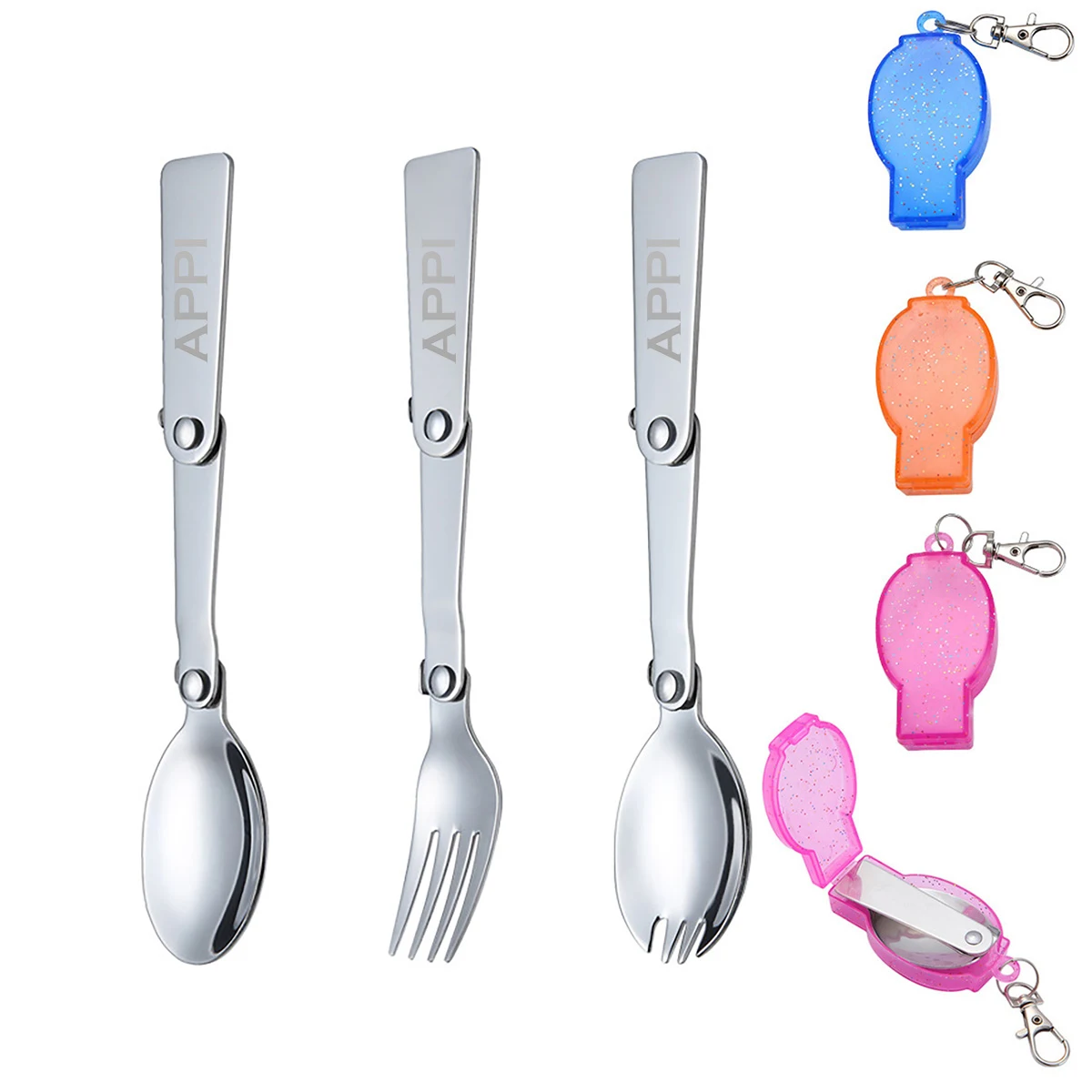 Folding Spoon & Fork w/Case 1