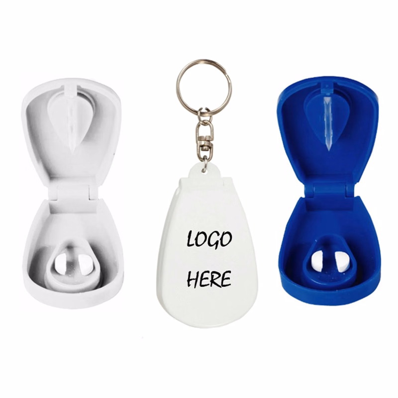 Pill Box Key Ring with Cutter
