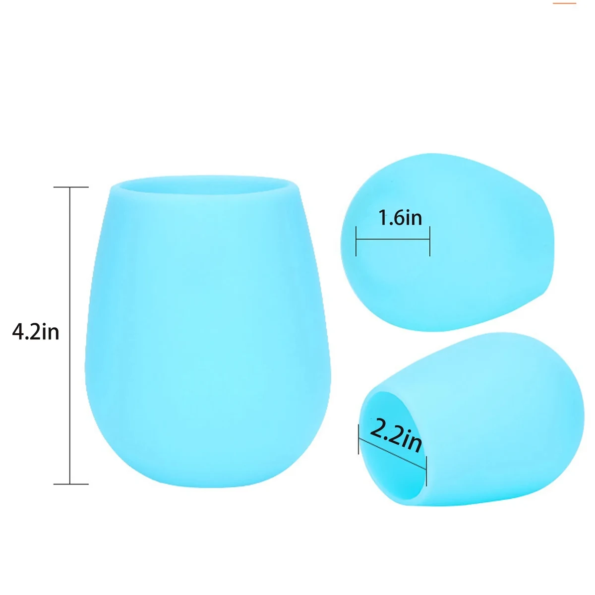 12 oz Silicone Wine Glasses 1