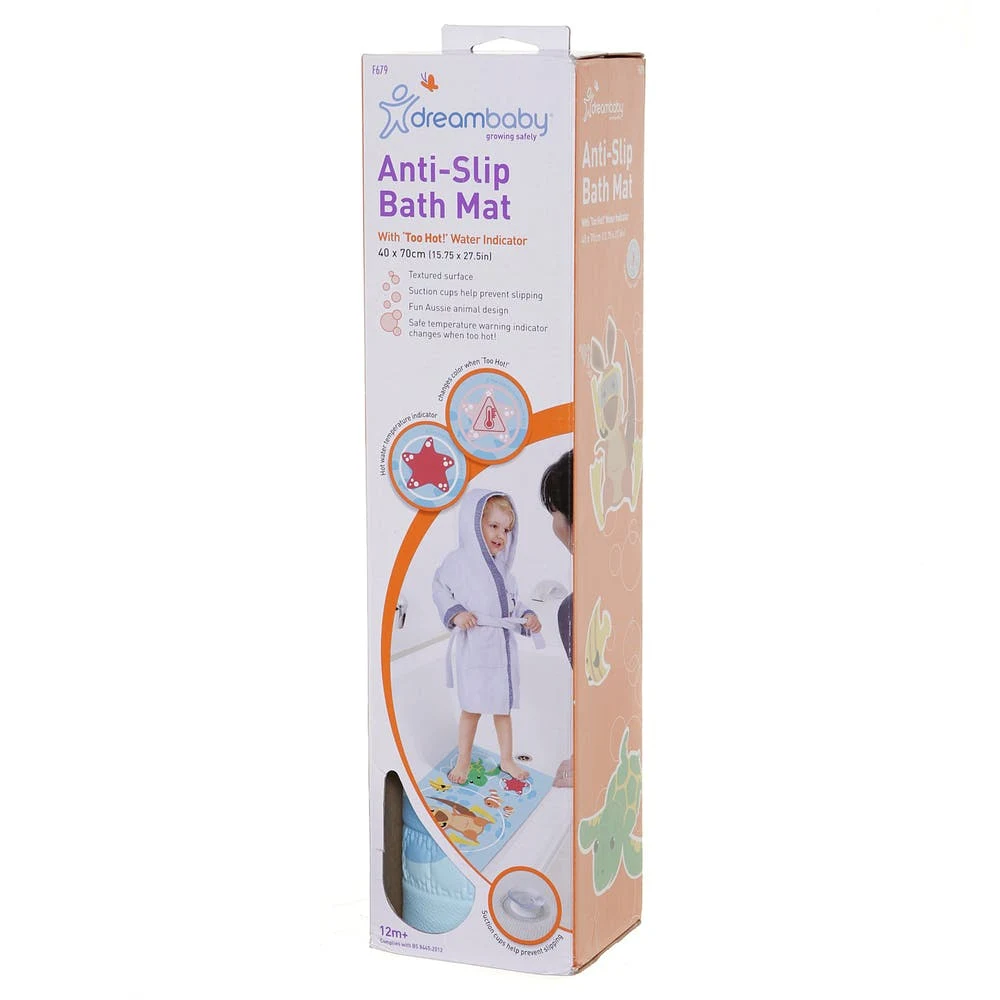 Anti-Slip Bath Mat - Heat Sensor Suction-Cups 1