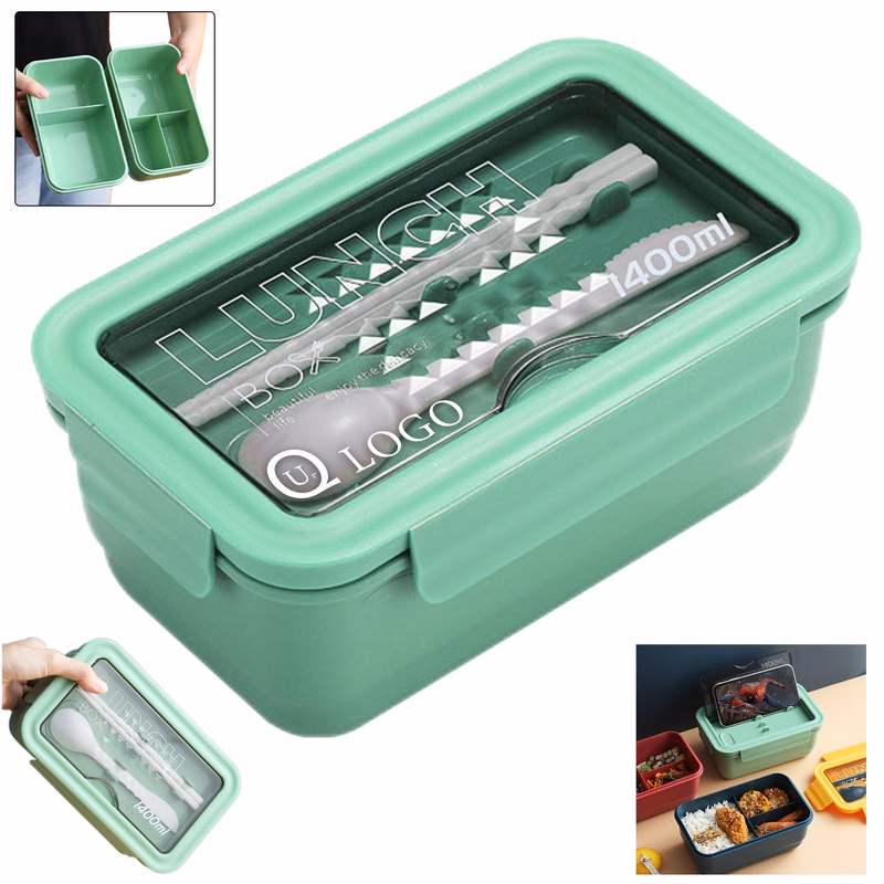 Portable Partitioned Lunch Box