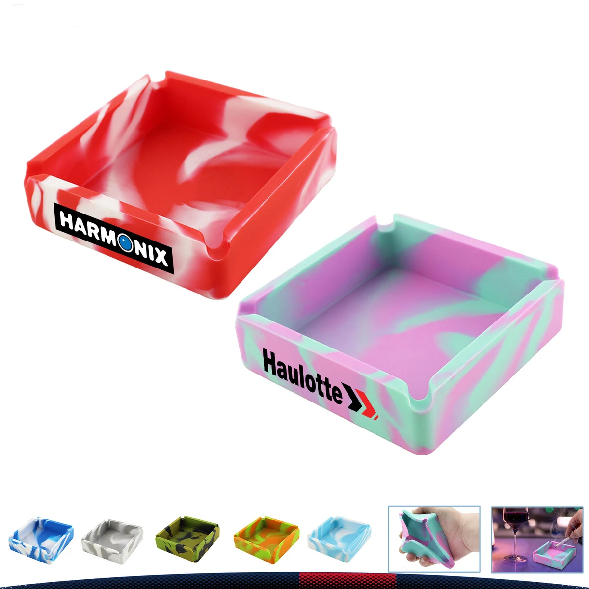 Square Camouflage Ashtray 1