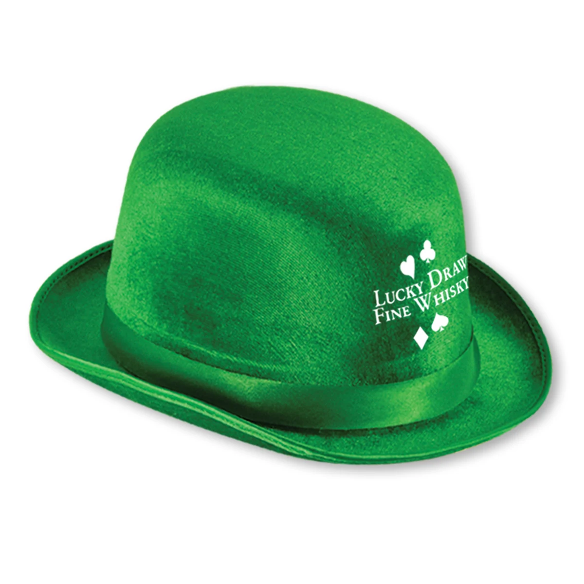 Green Vel-Felt Derby w/ Custom Direct Screen Print 1
