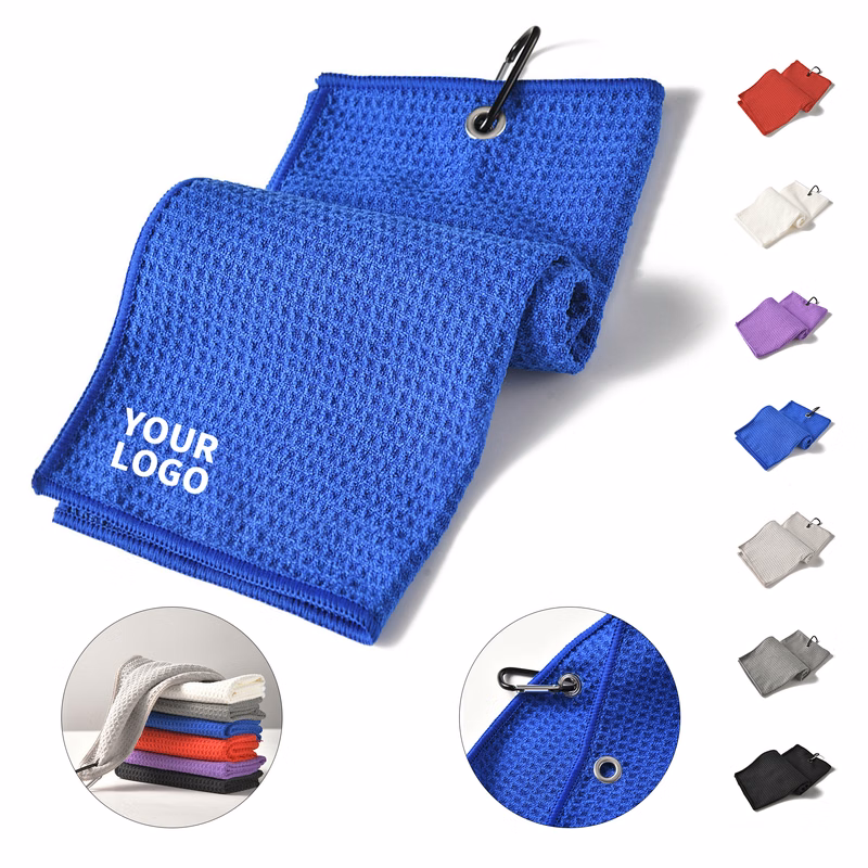 Ultra Fine Fiber Golf Towel Aluminum Carabiner