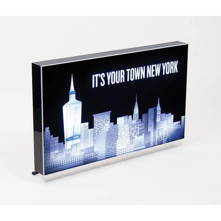 Acrylic LED Light Box with Imprinted Face - 24"w x 14"h 1