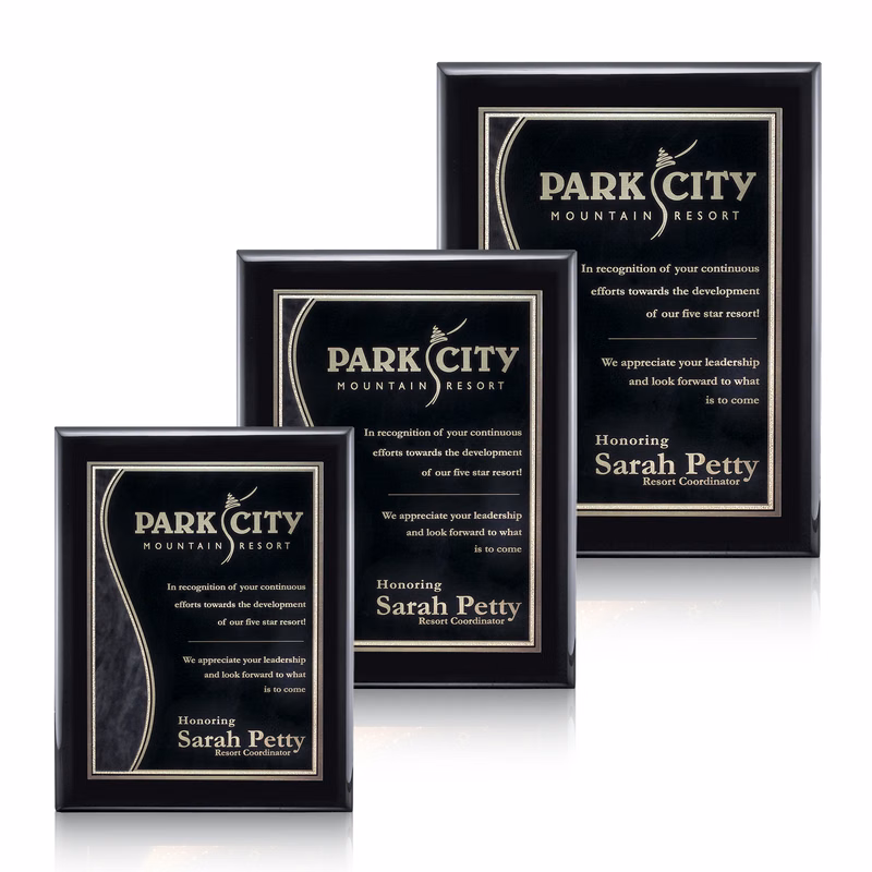 Oakleigh/Nobleton Plaque - Black Finish