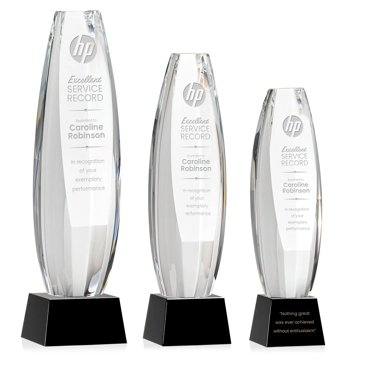 Hoover Award on Robson Base - Black 1