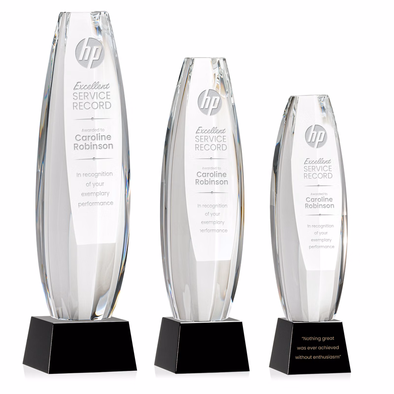 Hoover Award on Robson Base - Black