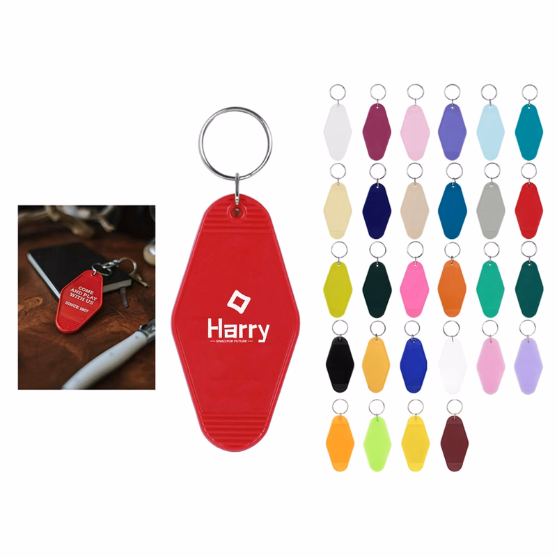 Plastic Hotel Keychain / Motel Key Tag