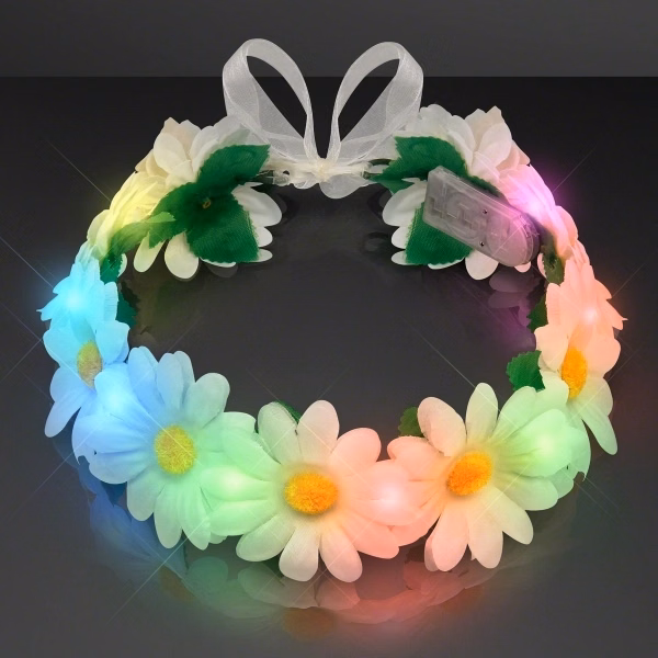 Light Up Daisy Chain (Combo Headband, Belt & Sash)