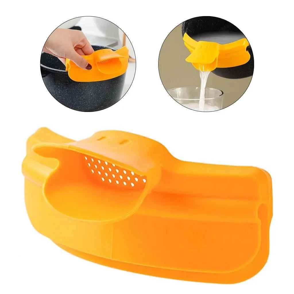 Duck-Bill shaped strainer 1