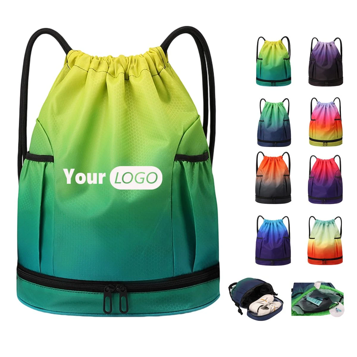 Wet Dry Drawstring Swim Backpack 1