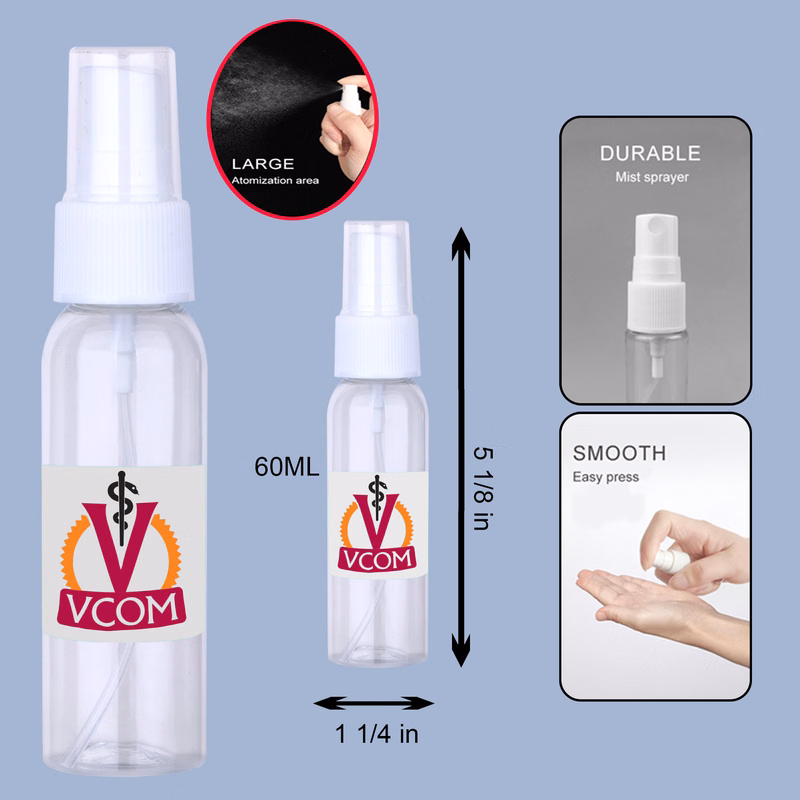 PPE 2 Oz.Spray Bottle for Hand Sanitizer